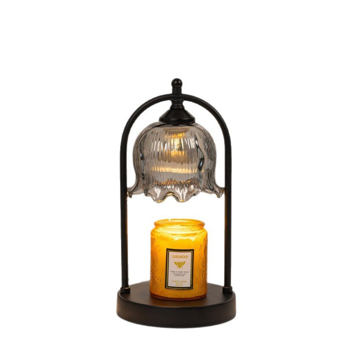 Elegante Glas Tischlampe