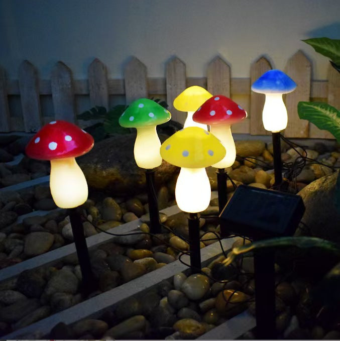 Dekorative Solar-Pilz-Gartensteckerlichter