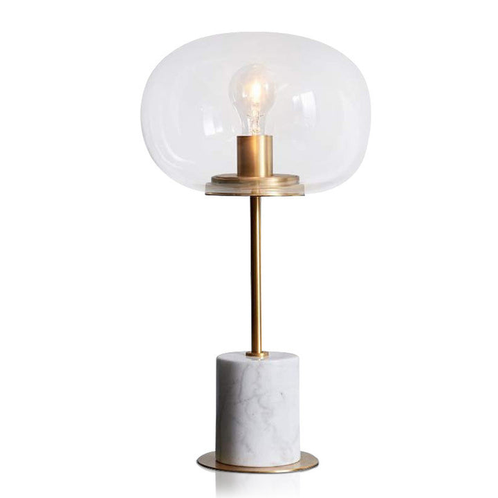 Moderne Minimalistische Tischlampe mit Glas-Schirm