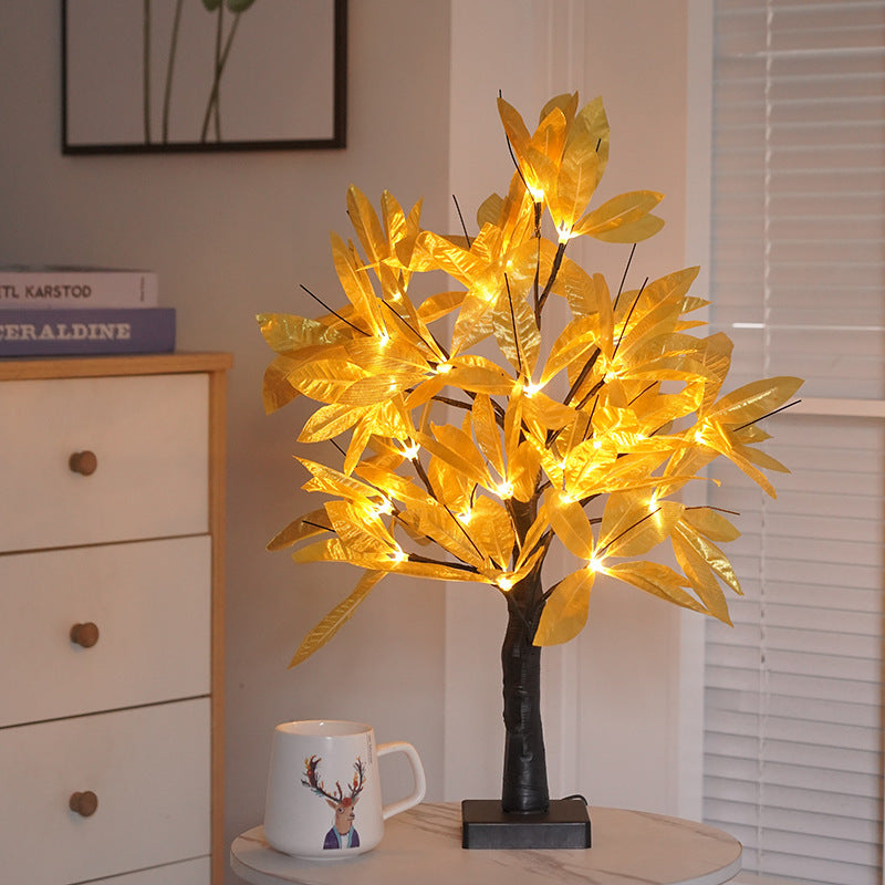 LED Schmetterling Blüte Zweig Tischlampe
