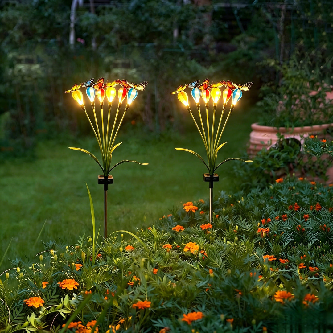 Dekorative Solar-Blumenstecklichter