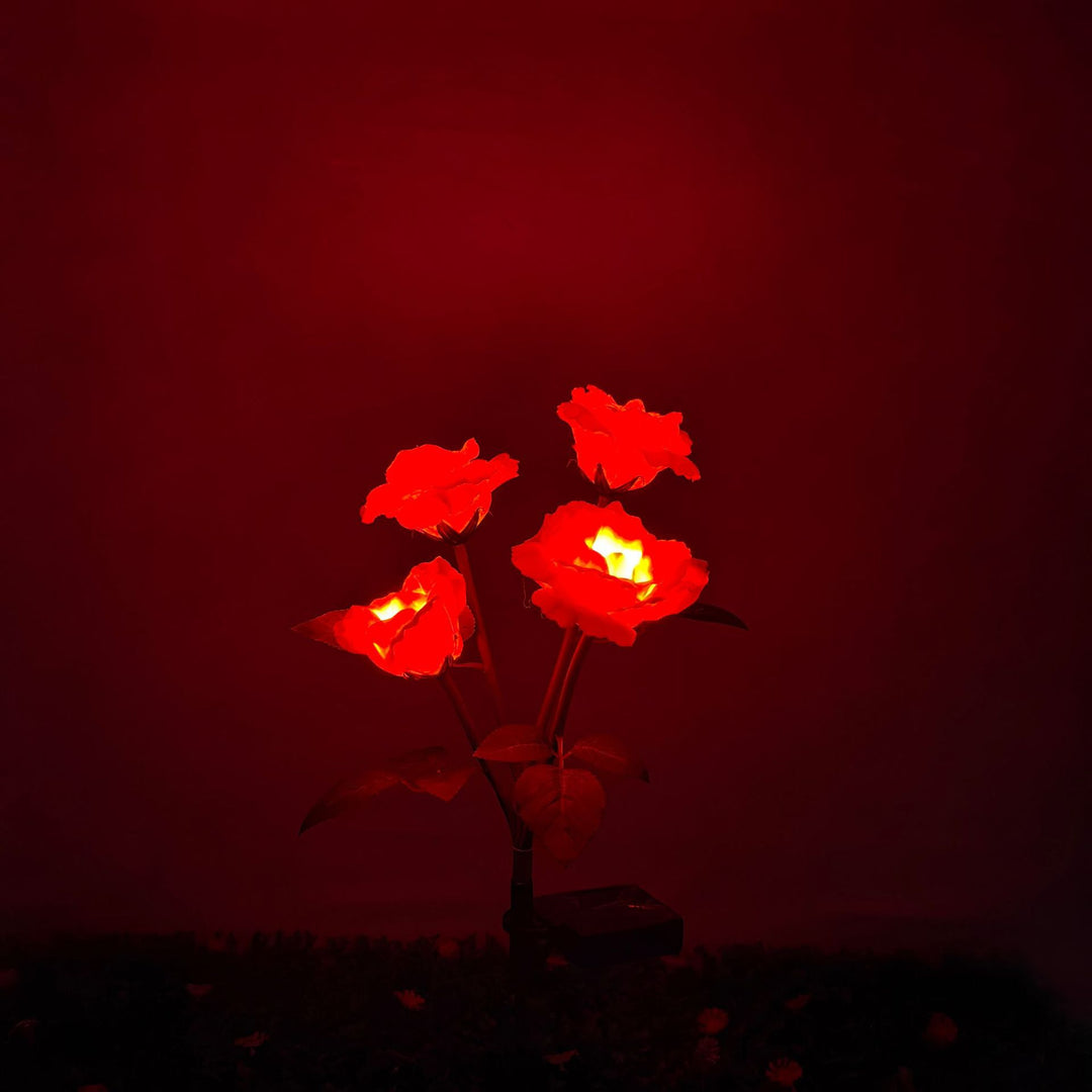 Solarbetriebene Dekorative Rosen Gartenleuchte