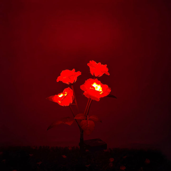 Solarbetriebene Dekorative Rosen Gartenleuchte