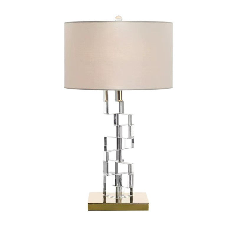 Moderne Kristallblock Tischlampe