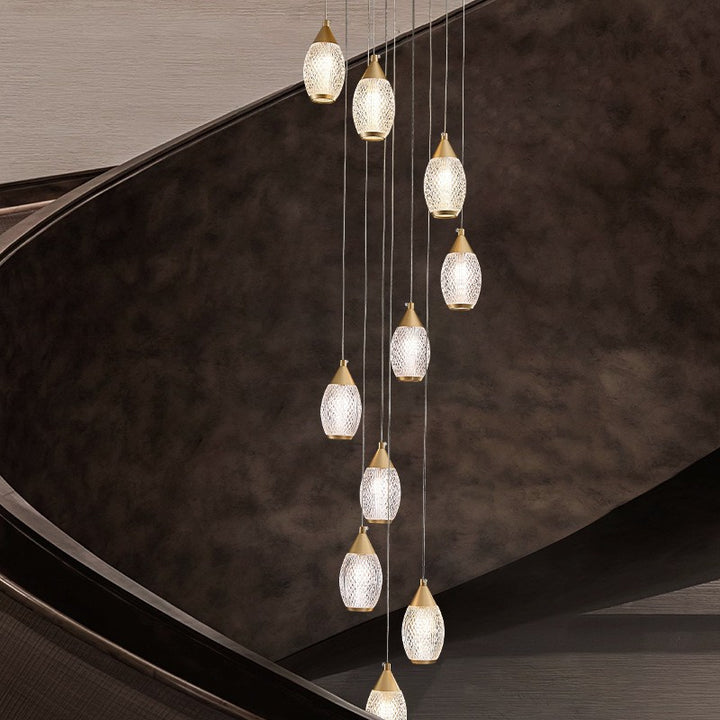Elegante mehrschichtige Pendelleuchte