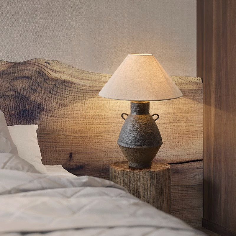 Rustikale dekorative Tischlampe