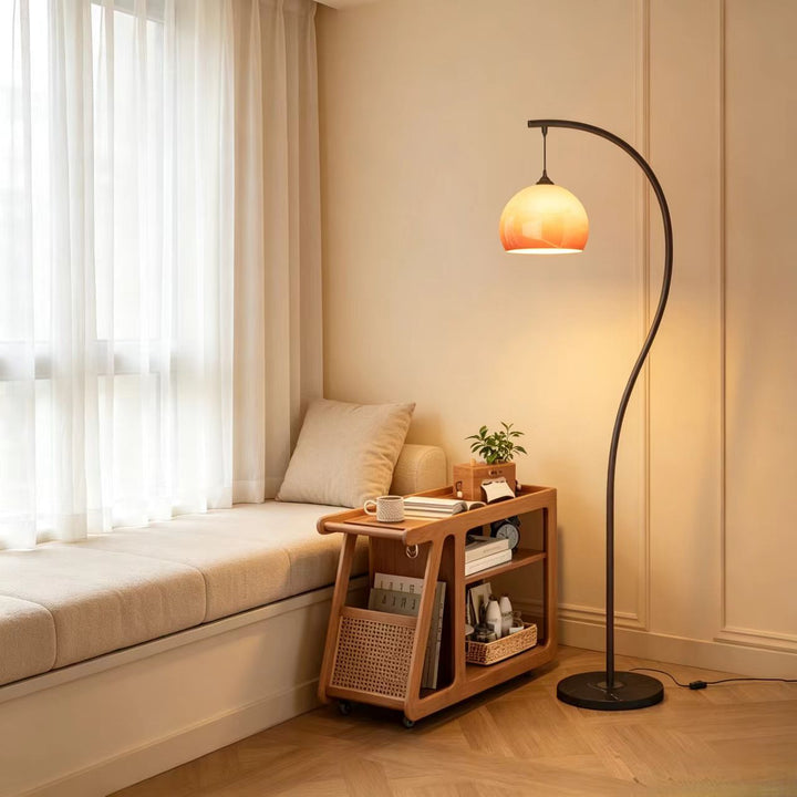 Arc Stehlampe mit Kuppel-Schirm