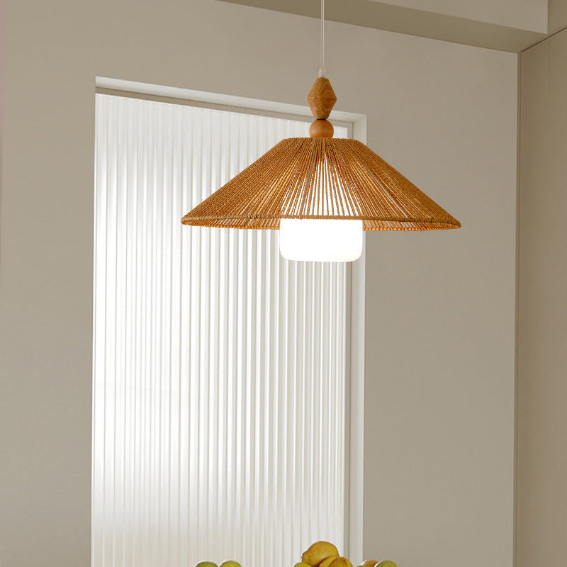 Woven Bamboo Pendelleuchte