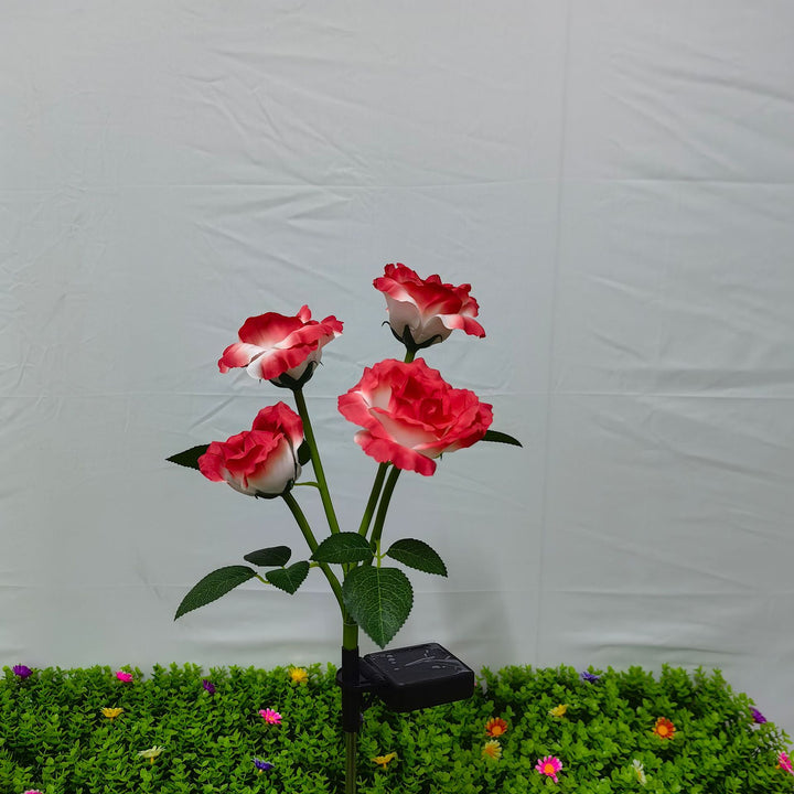 Solarbetriebene Dekorative Rosen Gartenleuchte