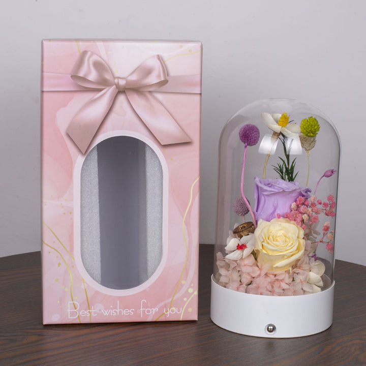 Florale Display-Kuppel-Lampe