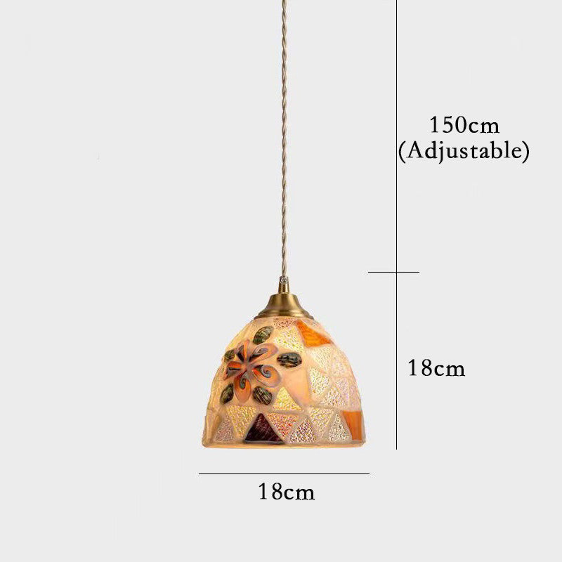 Mosaik Glas Pendelleuchte
