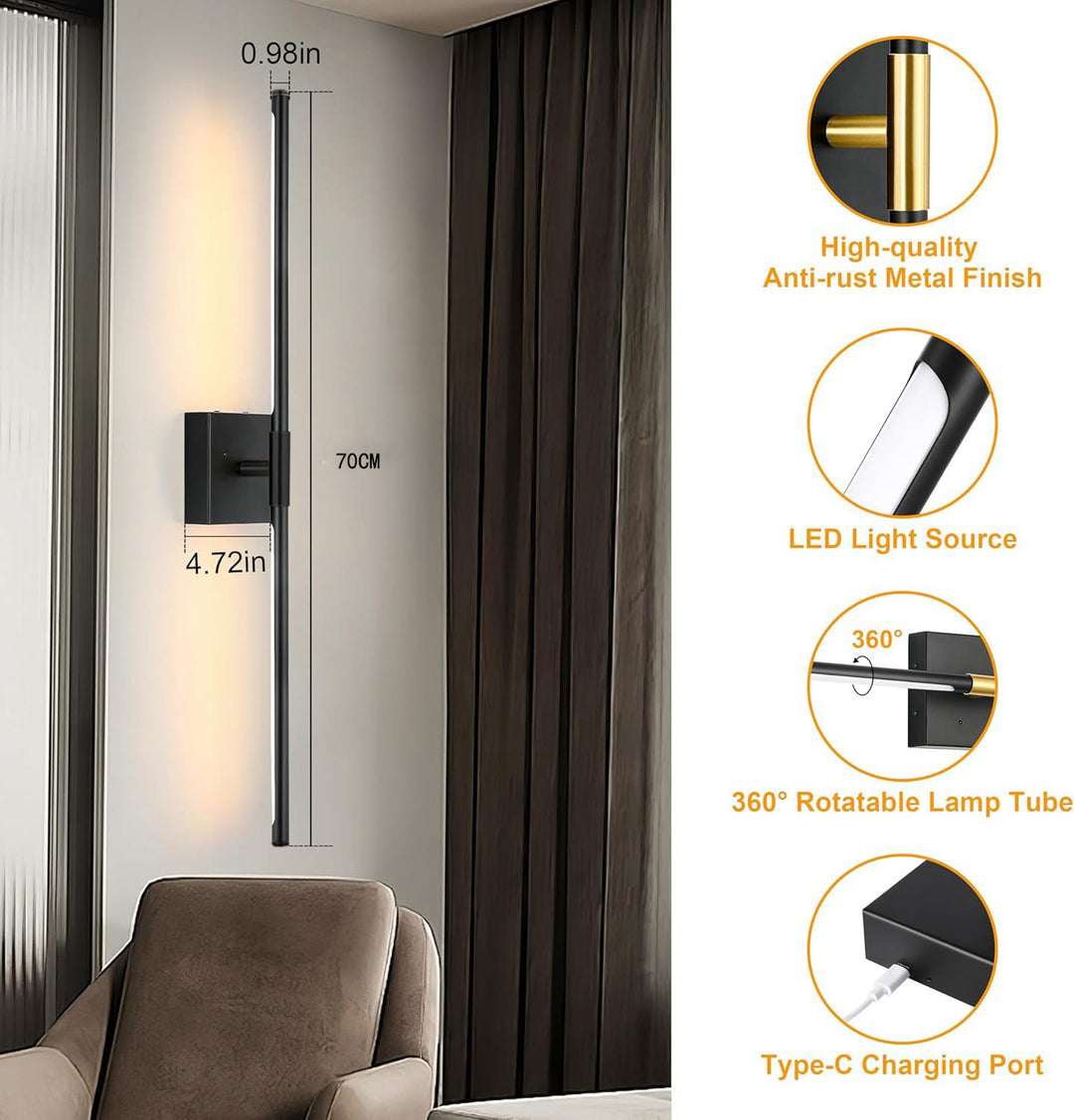 Moderne drehbare Wandlampe