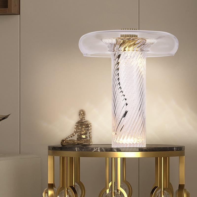 Dekorative Glas Tischlampe