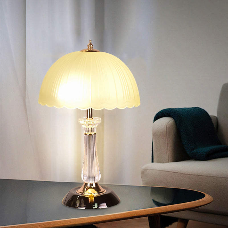 Vintage-inspirierte Glas Tischlampe