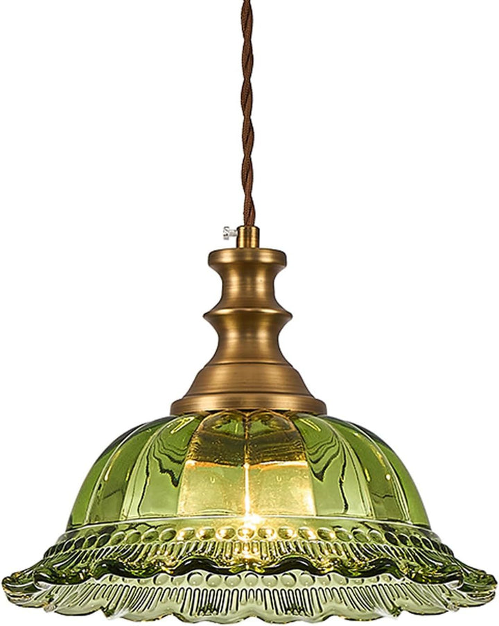 Vintage Glas Pendelleuchte