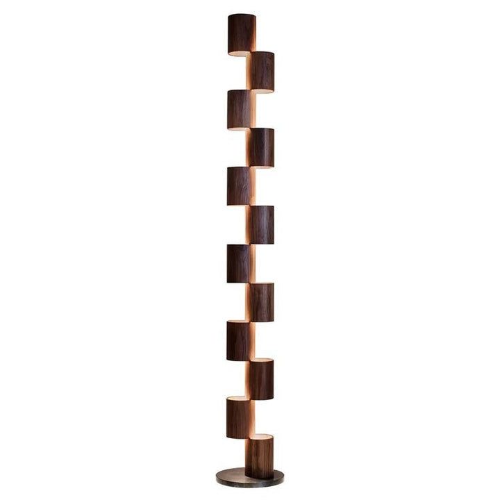 Skulptural Säulenbodenlampe