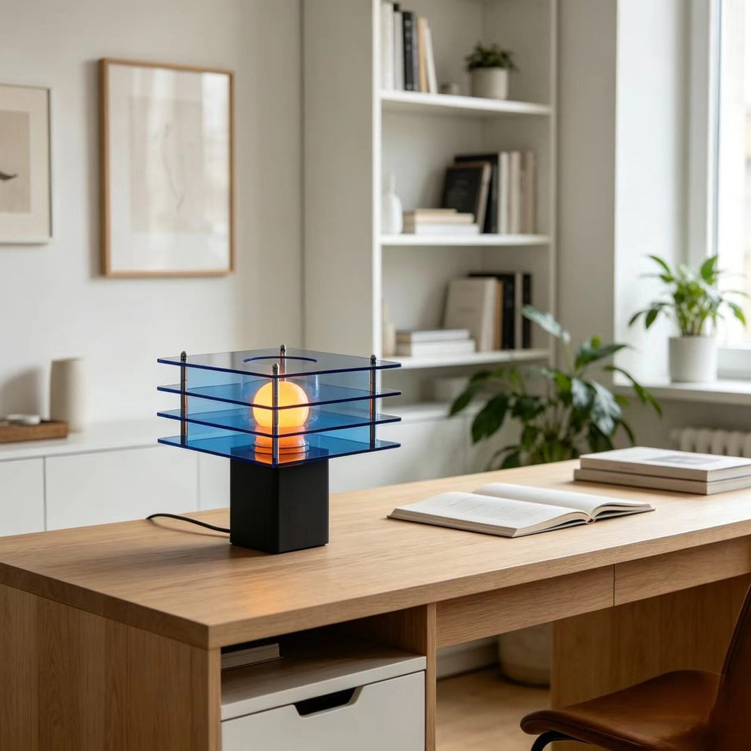 Zeitgenössische geometrische Tischlampe