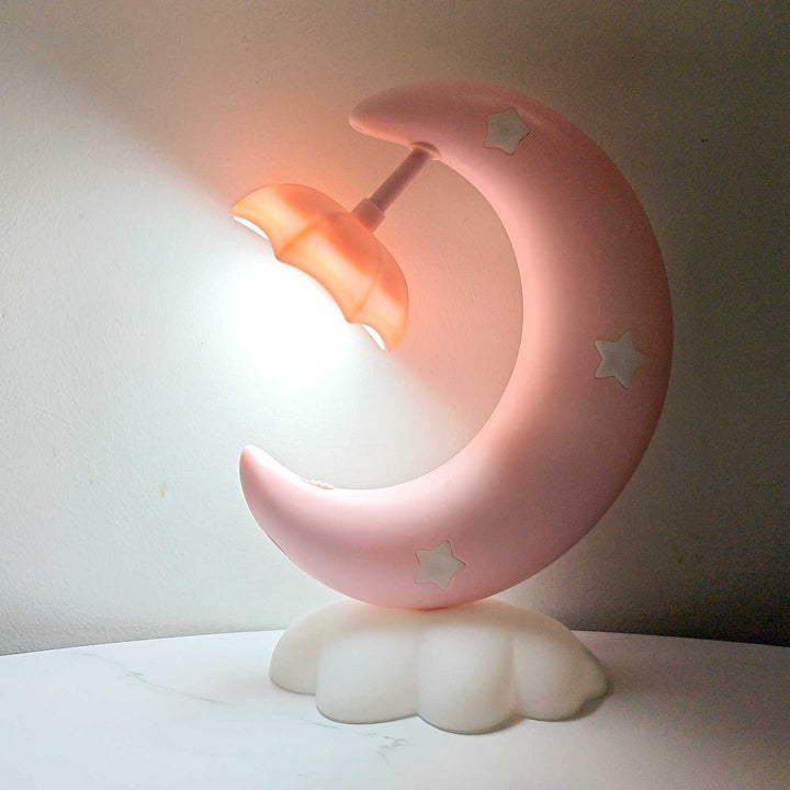 Dekorative Mond- und Wolken-Nachtlicht-Tischlampe für Kinder