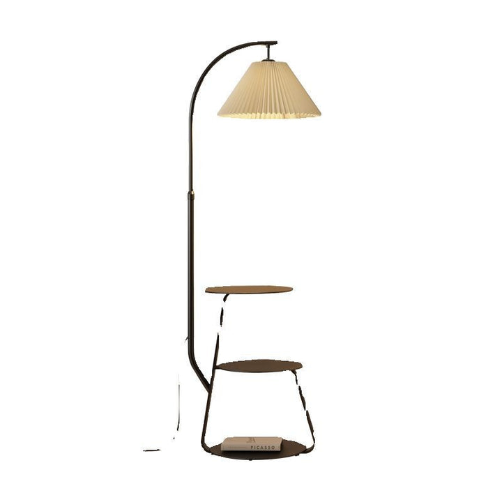 Moderne verstellbare Stehlampe mit integriertem Tisch