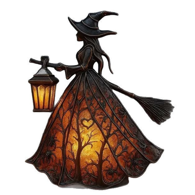 Halloween Hexenlaterne Skulptur Tischlampe