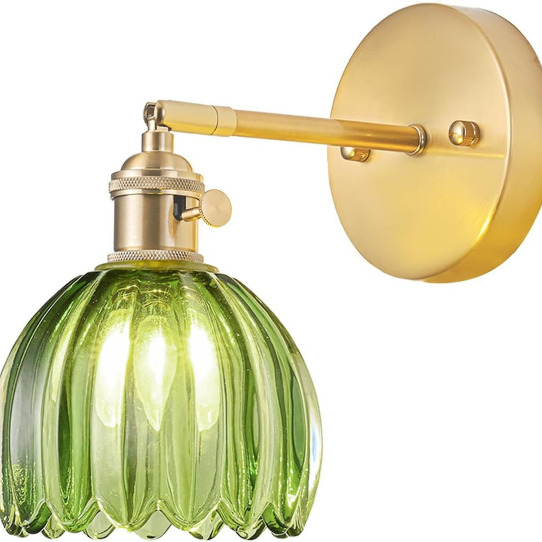 Elegante Glas-Wandlampe