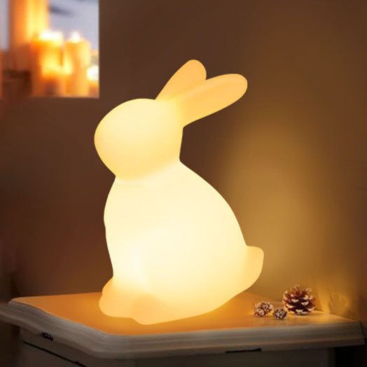 Moderne kreative Kaninchen PE LED Tischlampe für das Schlafzimmer