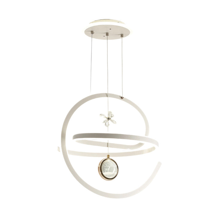 Moderne Spiral-LED-Hängelampe