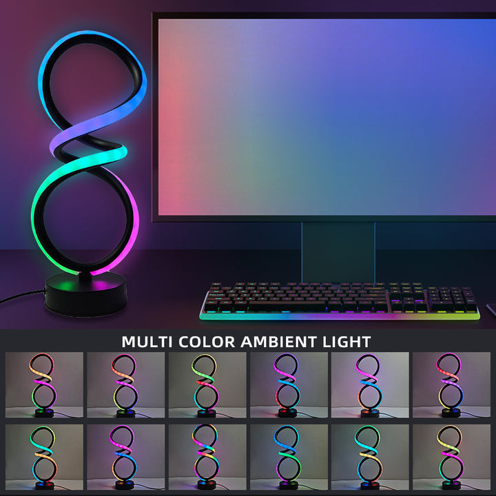 Infinity Loop LED Tischlampe