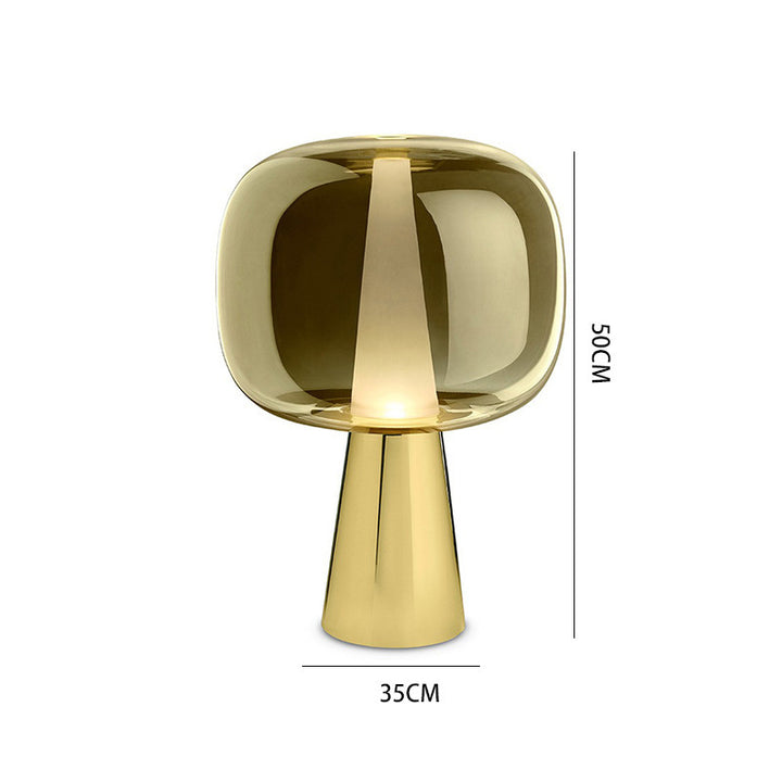 Moderner Minimalistischer Stehlampe mit Transparenter Basis