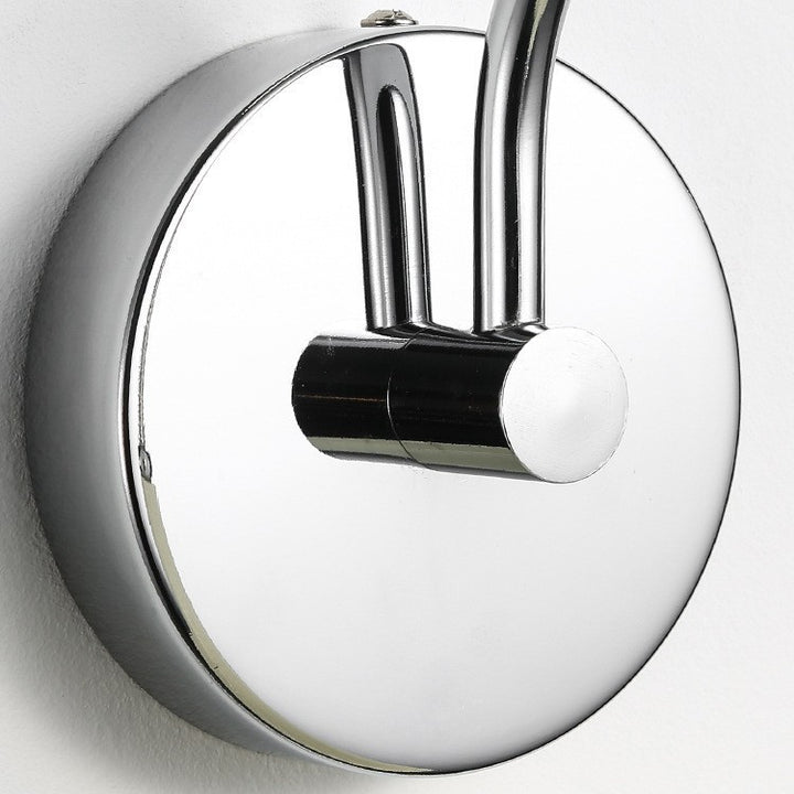 Fluted Tropfen-förmige Keramik Wandlampe mit Chrom Rückplatte