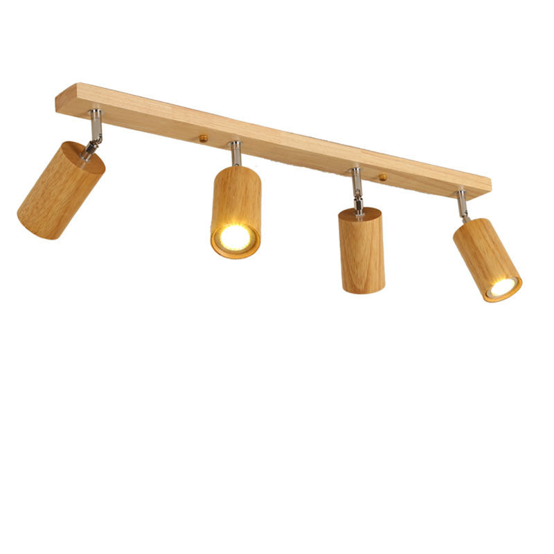 Holzstrahlendecke Schiene mit verstellbaren Zylinderspotlights