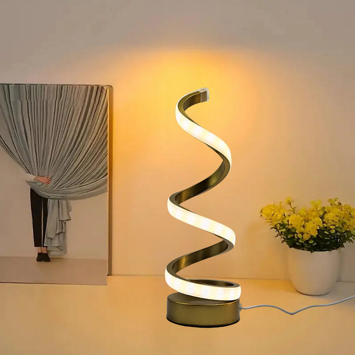 Moderne Spiral Tischlampe