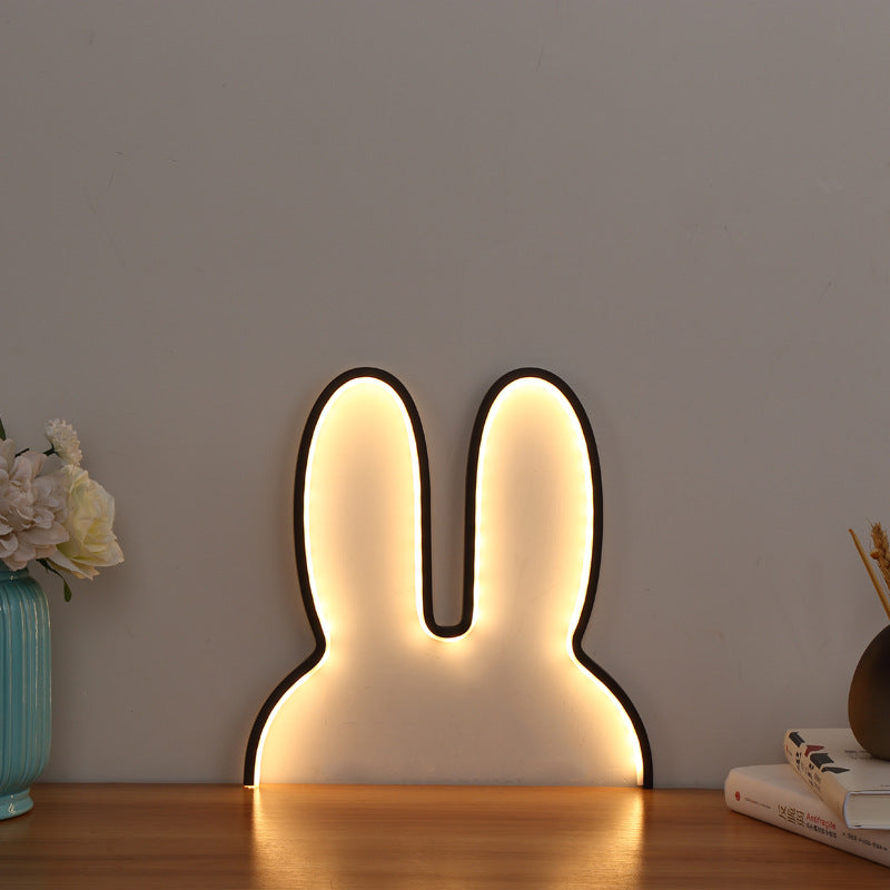 Bunny-förmige LED-Ambiente Wand- und Tisch-Nachtlicht