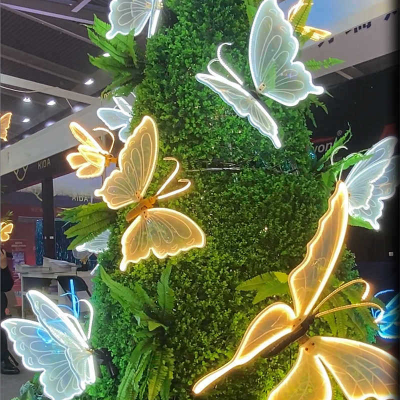 Beleuchtete Acryl-Schmetterling-Wandkunstlichter