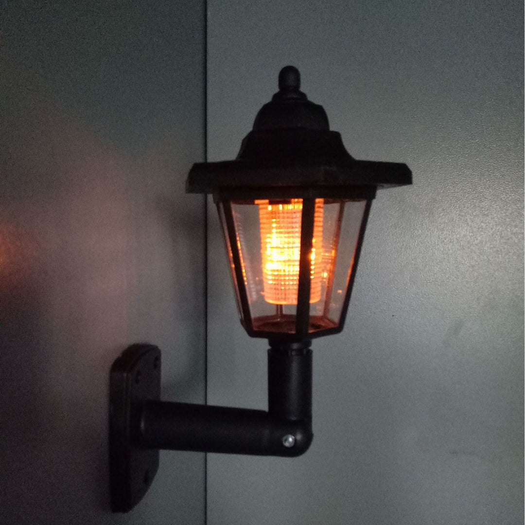 Wandmontage Vintage Laterne Flammeffekt LED Außenwandleuchte