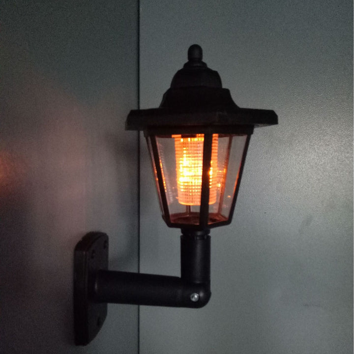 Wandmontage Vintage Laterne Flammeffekt LED Außenwandleuchte