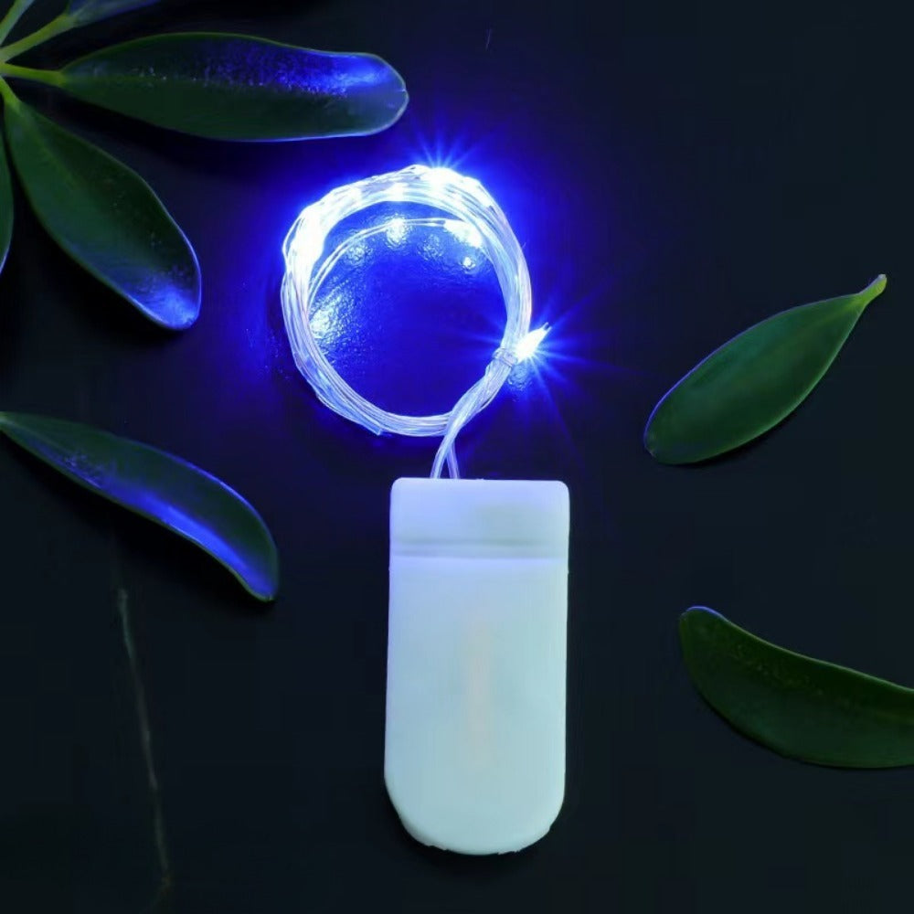 Batteriebetriebene LED Kupferdraht Feenlichter Set mit Steck-Batteriepack