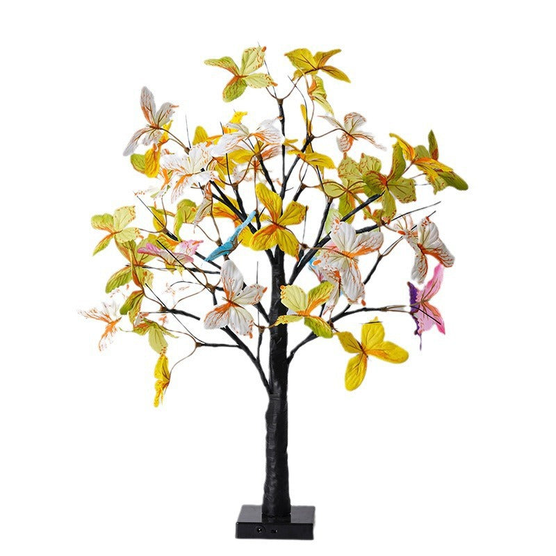 LED Schmetterling Blüte Zweig Tischlampe