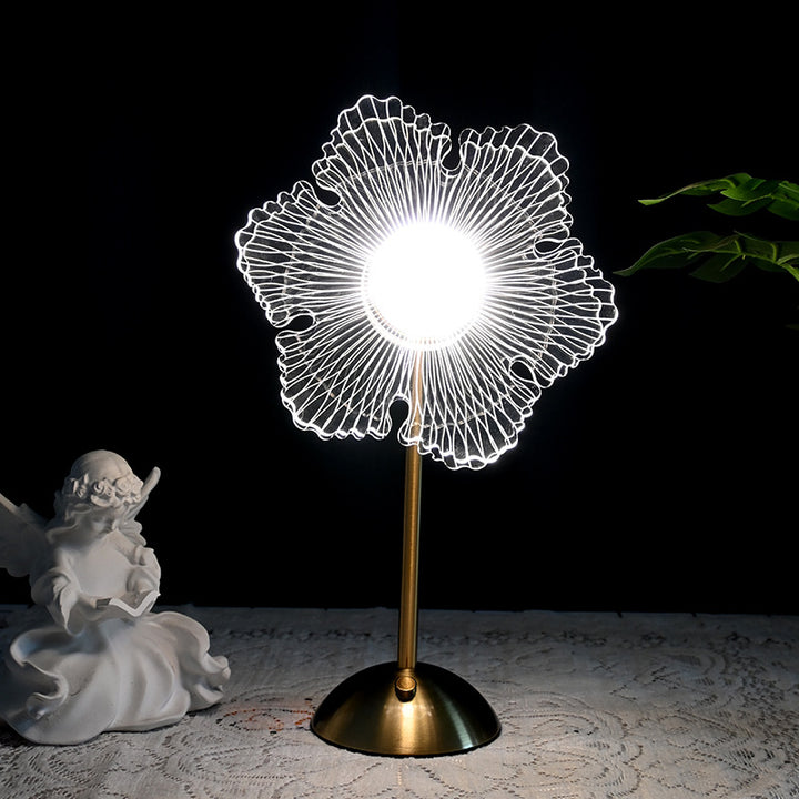 Künstlerische Blütenförmige Tischlampe