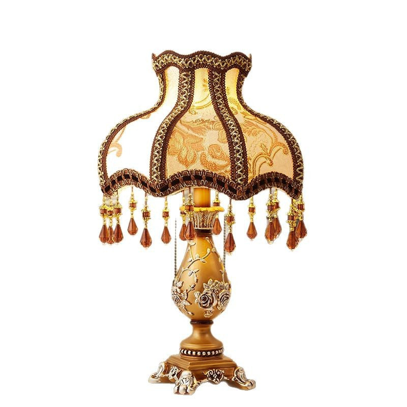 Vintage Floral Tischlampe