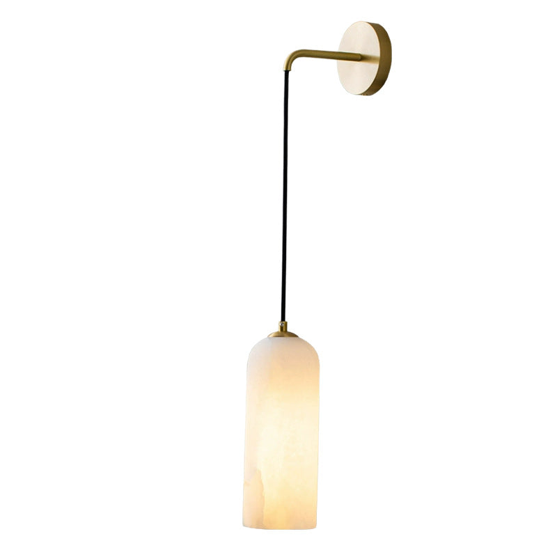 Minimalistische Alabaster Marmor-Effekt Wand Pendelleuchte