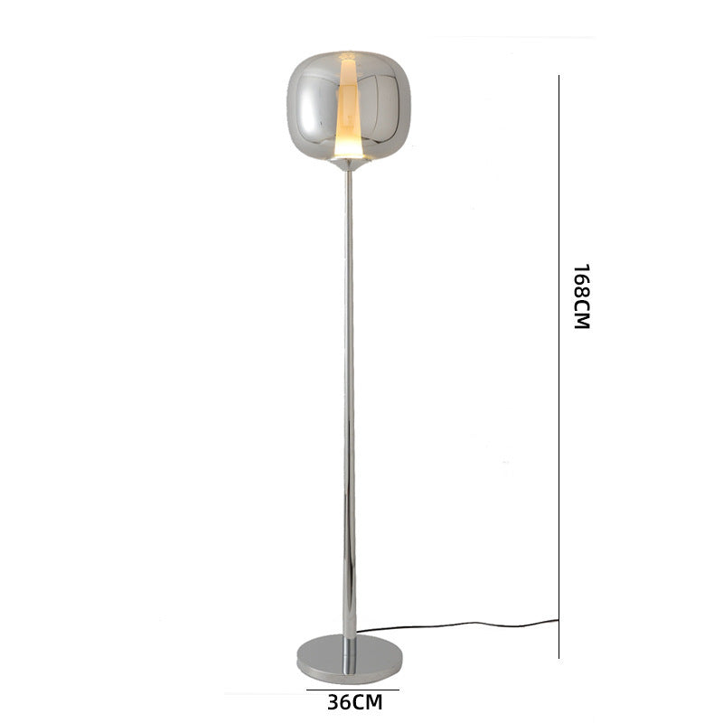 Moderner Minimalistischer Stehlampe mit Transparenter Basis