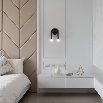 U-förmige Dual-Globe Wandlampe