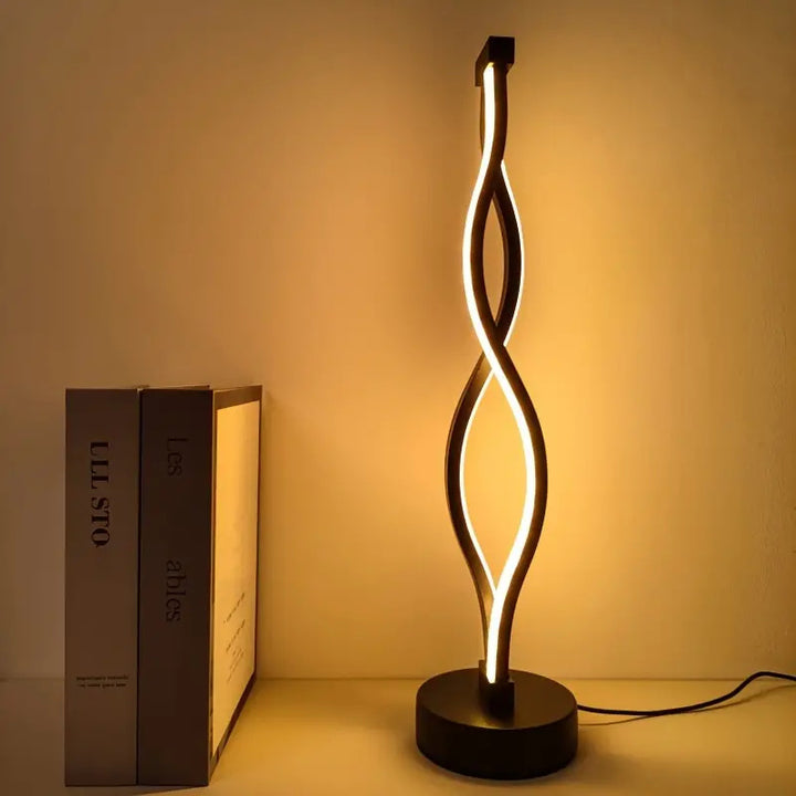 Spiral LED Stehlampe