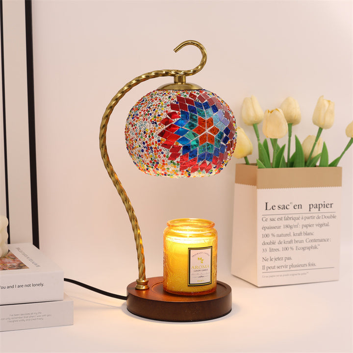 Mosaik Glas Tischlampe