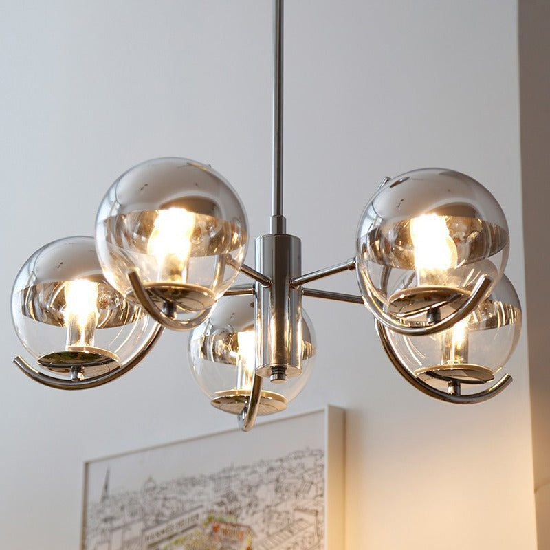 Moderne geometrische Globus Pendelleuchte