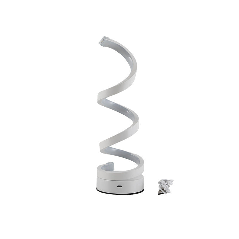 Moderne Spiral-LED-Tischlampe