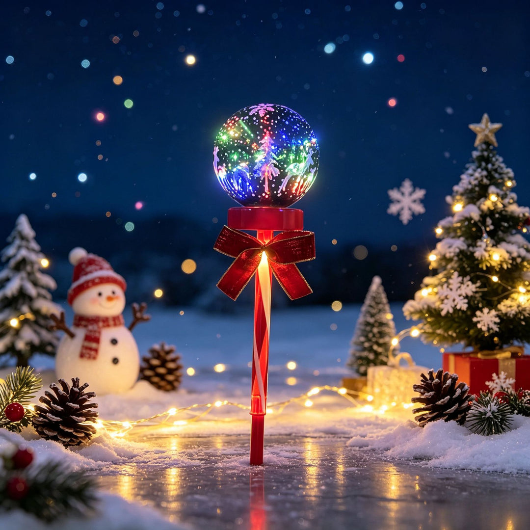Festliche LED-beleuchtete Weihnachtskugel
