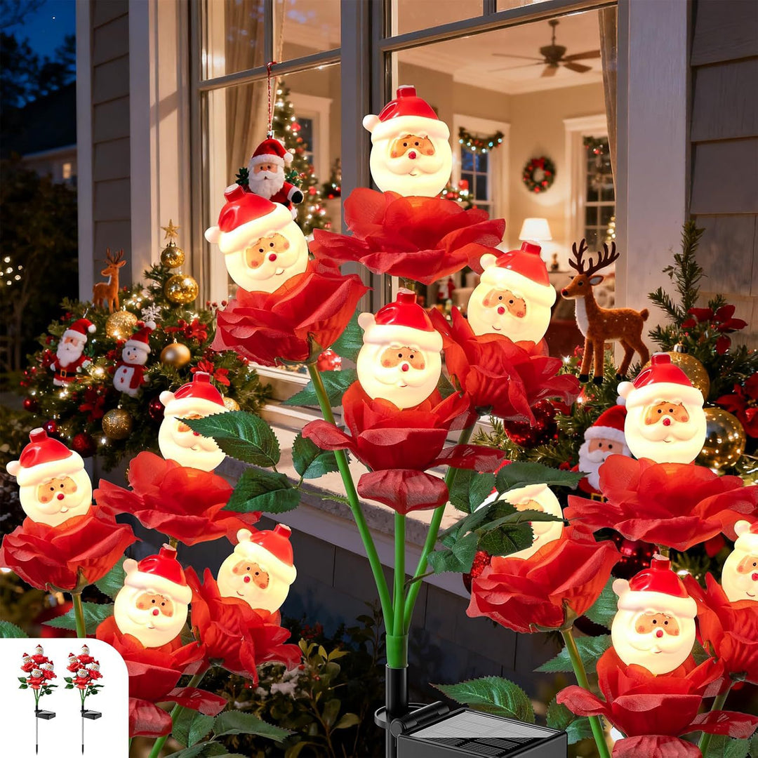 Dekorative LED Santa Rose Lichter