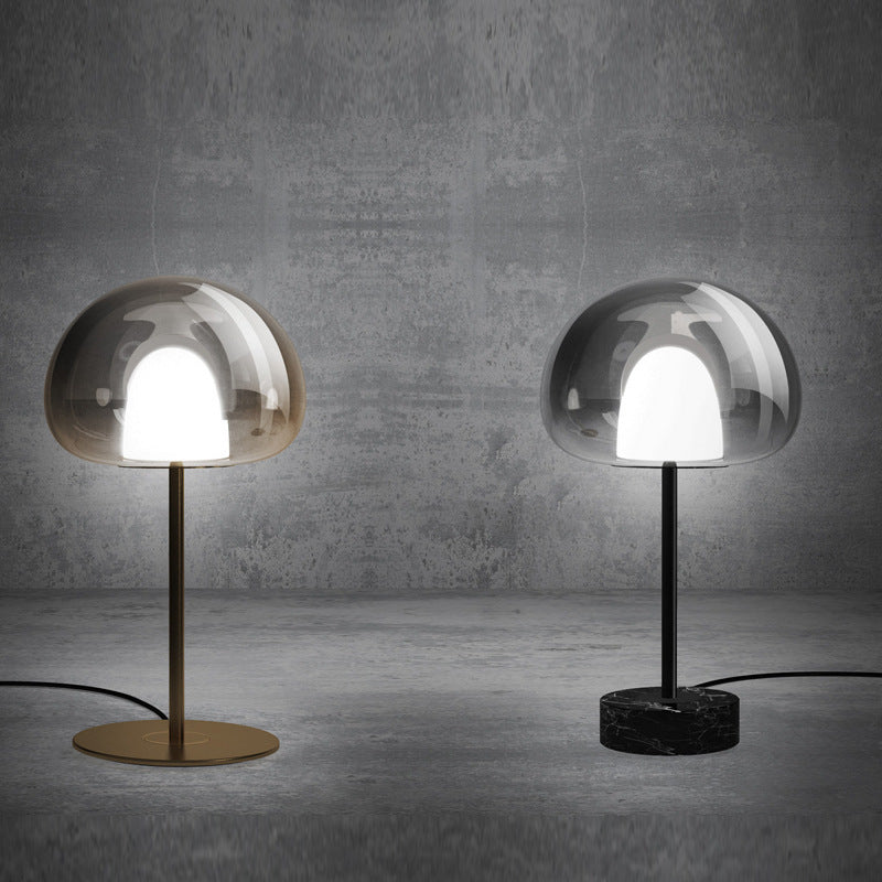 Moderne transparente Glaskerze lampe